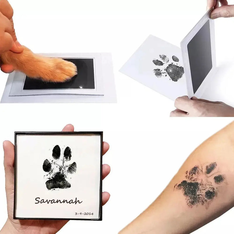 Newborn fingerprint ink pad photo frame handprint souvenir Pet cat and dog fingerprint pad commemorative birthday gift